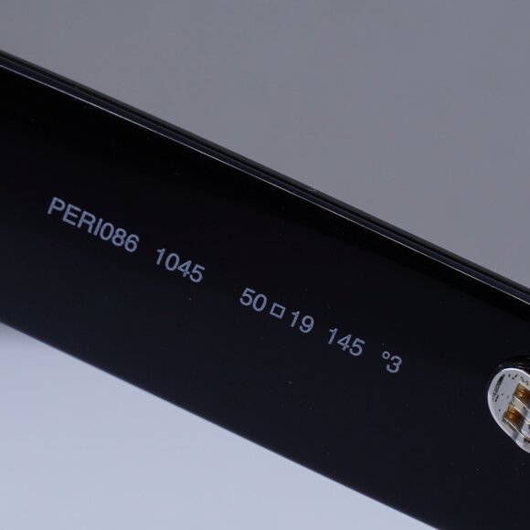 Palm Angels PERI086 HYDE 1045 Rectangle Sunglasses - Black/Blue - Picture 8 of 10